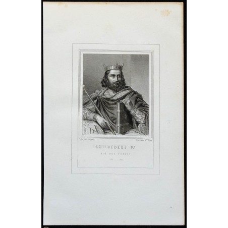 1850ca - Portrait de Childebert Ier