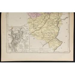 Gravure de 1855 - Carte du département du Rhône - 3