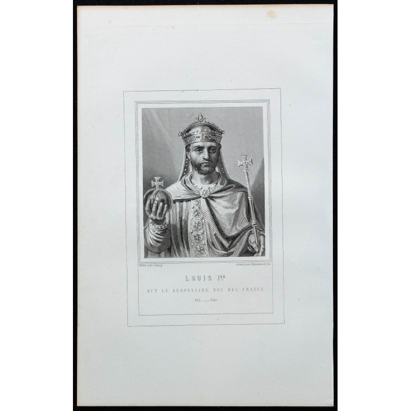 1850ca - Portrait de Louis Ier le Pieux 