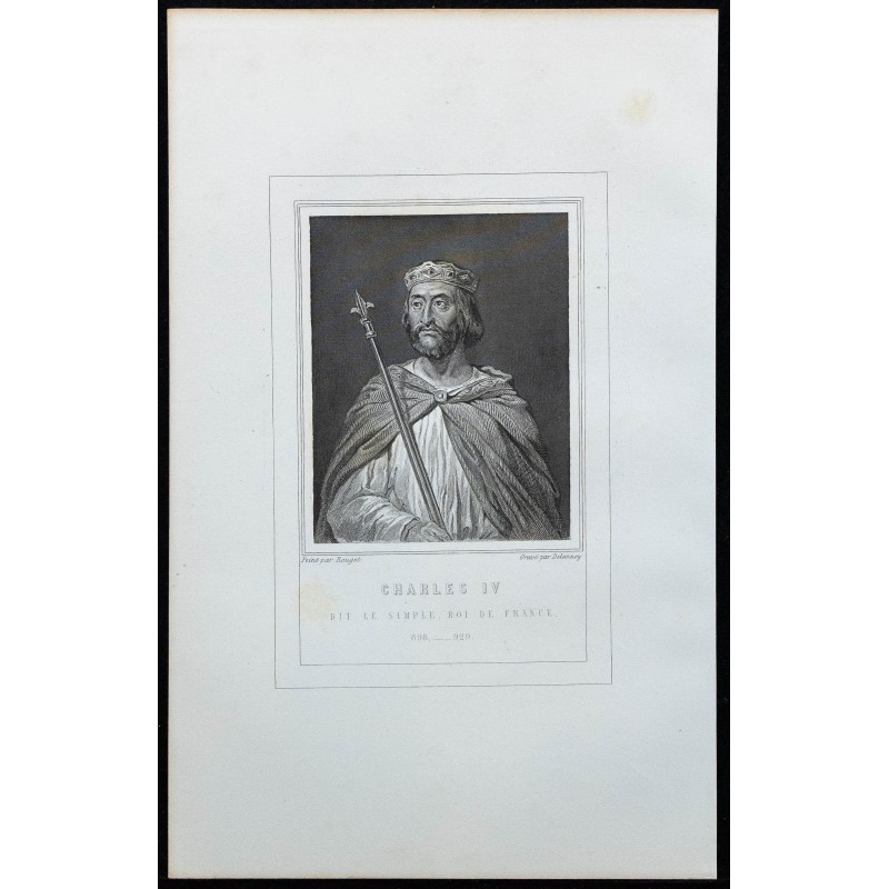1850ca - Portrait de Charles III le Simple 