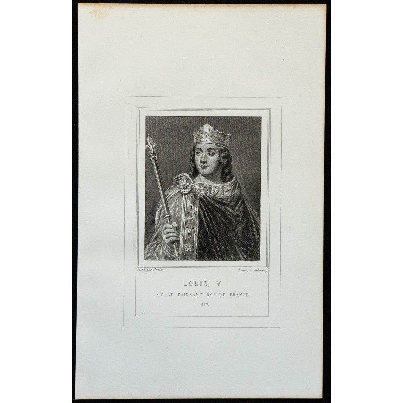 1850ca - Portrait de Louis V le Fainéant 