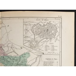Gravure de 1855 - Carte du département du Pas de Calais - 3