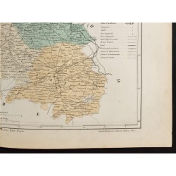 Gravure de 1855 - Carte du département du Pas de Calais - 5