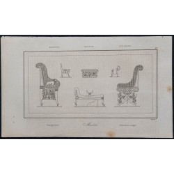 1839 -  Meubles égyptiens et sièges 