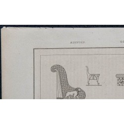 1839 -  Meubles égyptiens et sièges 