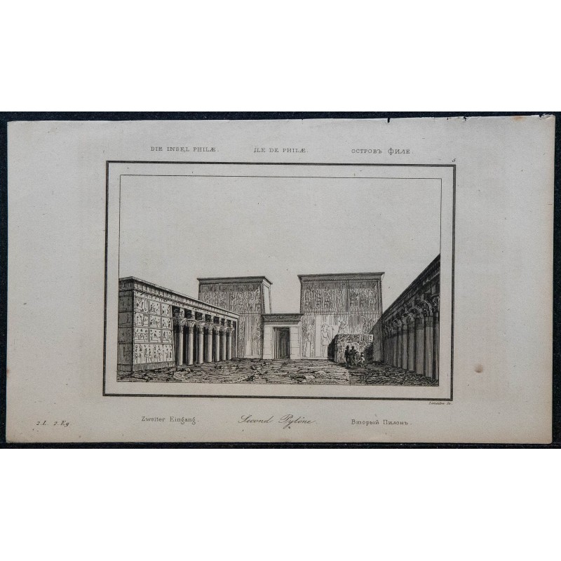 1839 - Temple d'Isis sur l'île de Philæ 1839 - Temple d'Isis sur l'île de Philæ