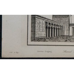 1839 - Temple d'Isis sur l'île de Philæ 