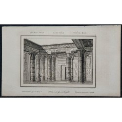 1839 - Portique du grand Temple sur l'île de Philæ 
