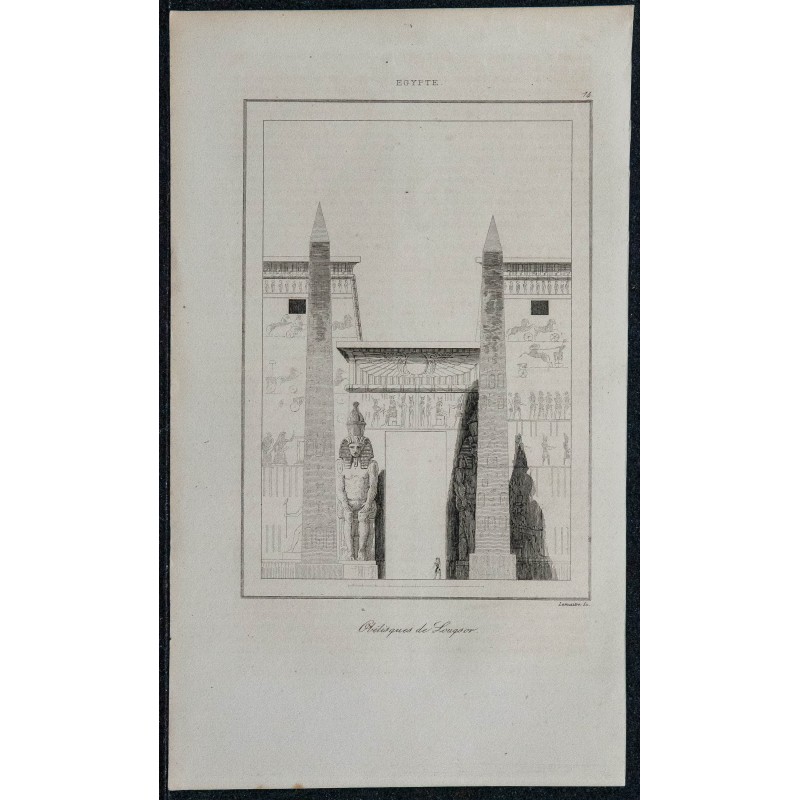 1839 - Obélisques du temple de Louxor 1839 - Obélisques du temple de Louxor