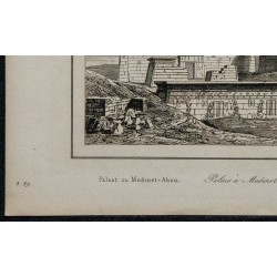 1839 - Palais à Medinet Abou 