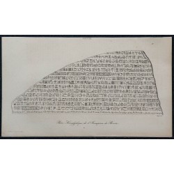 1839 - Hiéroglyphes de la Pierre de Rosette 