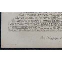 1839 - Hiéroglyphes de la Pierre de Rosette 