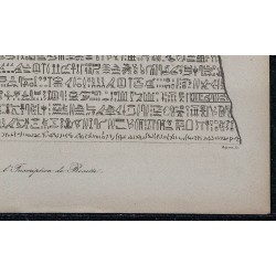 1839 - Hiéroglyphes de la Pierre de Rosette 