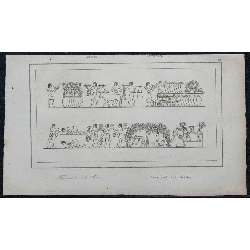 1839 - Fabrication du Vin en Égypte 1839 - Fabrication du Vin en Égypte
