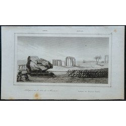 1839 - Transport de la tête de Memnon (Jeune Memnon) 