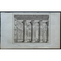 1839 - Portique et Zodiaque Salle hypostyle, temple d'Esna 