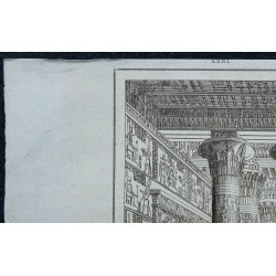 1839 - Portique et Zodiaque Salle hypostyle, temple d'Esna 