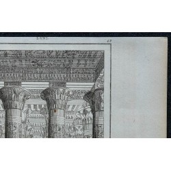 1839 - Portique et Zodiaque Salle hypostyle, temple d'Esna 
