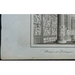 1839 - Portique et Zodiaque Salle hypostyle, temple d'Esna 
