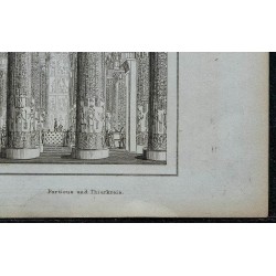 1839 - Portique et Zodiaque Salle hypostyle, temple d'Esna 