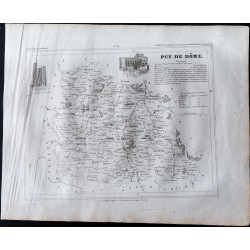 Gravure de 1833 - Département du Puy De Dôme - 1