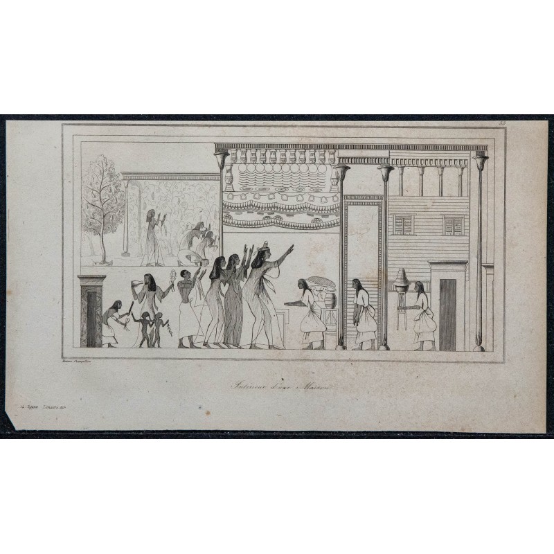 1839 - Intérieur d'une Maison égyptienne 1839 - Intérieur d'une Maison égyptienne