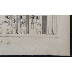1839 - Intérieur d'une Maison égyptienne 