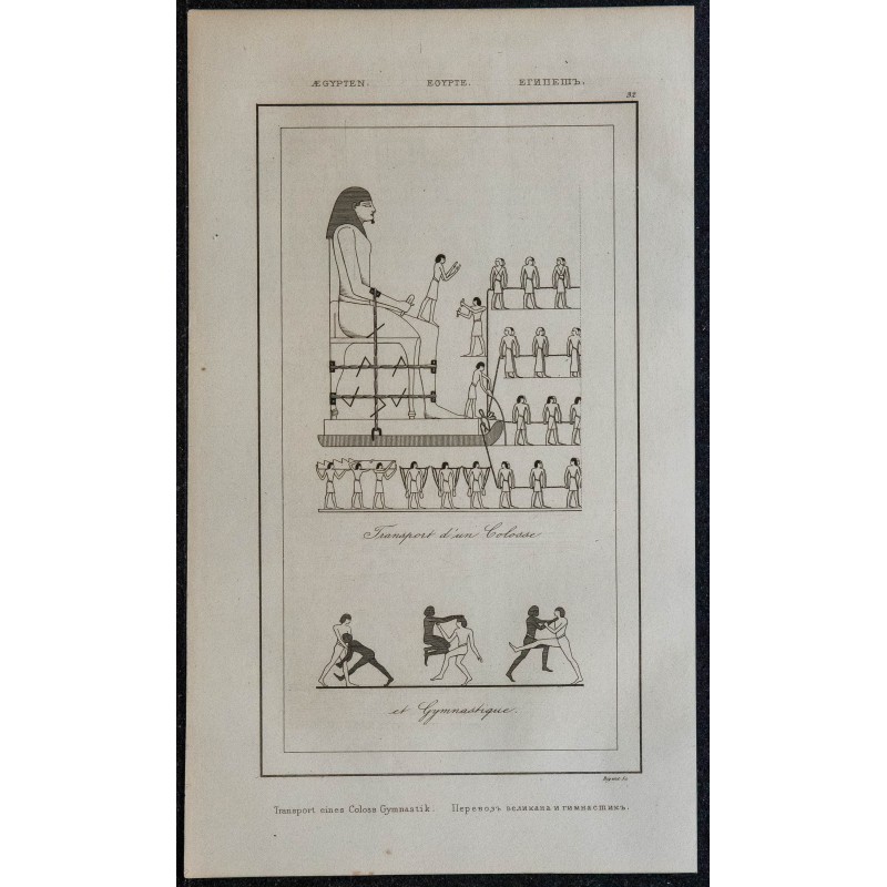 1839 - Transport d'un Colosse et Gymnastique 1839 - Transport d'un Colosse et Gymnastique