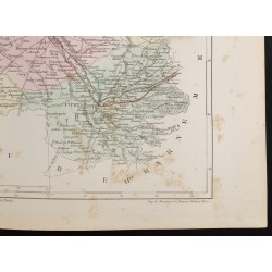 Gravure de 1855 - Carte du département de la Marne - 5