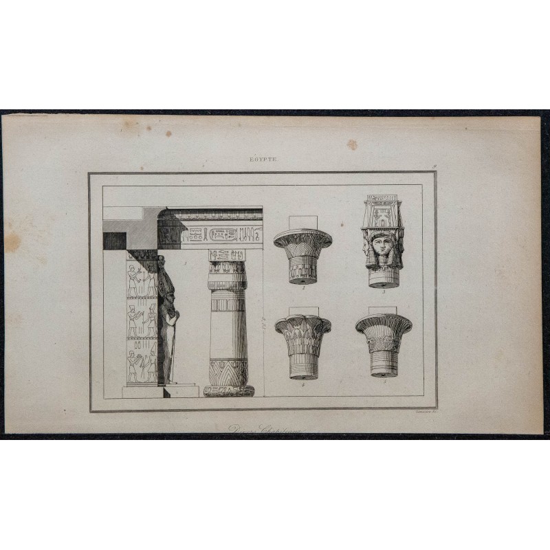 1839 - Chapiteaux égyptiens 1839 - Chapiteaux égyptiens