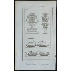 1839 - Vases et Barques égyptiennes 