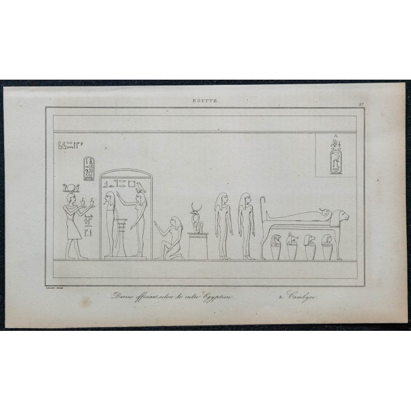 1839 - Darius officiant selon le culte Égyptien 1839 - Darius officiant selon le culte Égyptien