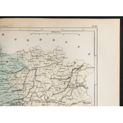 Gravure de 1855 - Carte du département du Lot-et-Garonne - 3