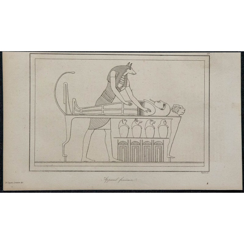 1839 - Appareil funéraire égyptien 