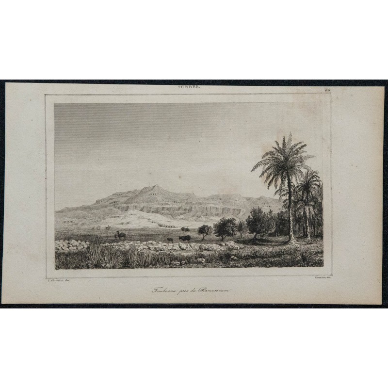 1839 - Tombeaux près du Ramesséum 1839 - Tombeaux près du Ramesséum