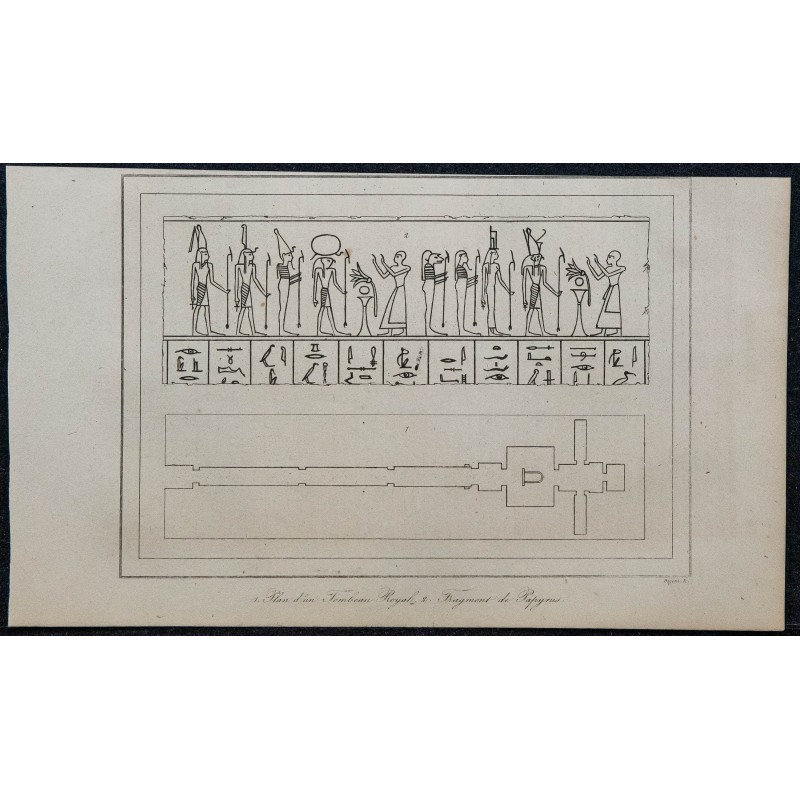 1839 - Plan d'un Tombeau Royal égyptien 1839 - Plan d'un Tombeau Royal égyptien