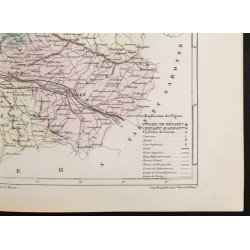 Gravure de 1855 - Carte du département du Lot-et-Garonne - 5