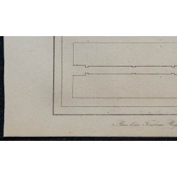 1839 - Plan d'un Tombeau Royal égyptien 