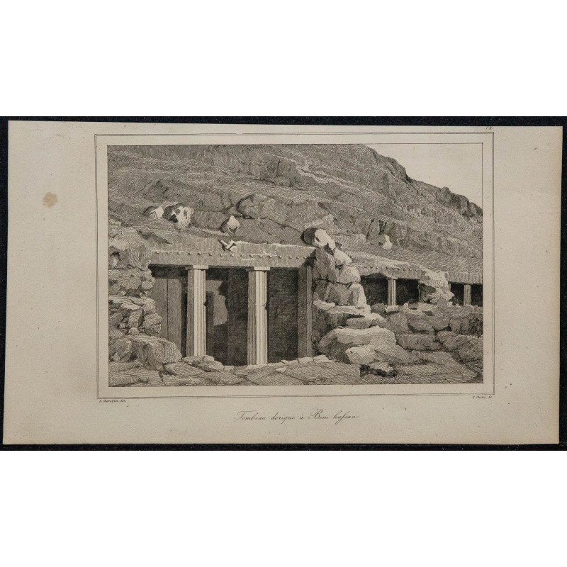 1839 - Nécropole de Beni Hassan 1839 - Nécropole de Beni Hassan