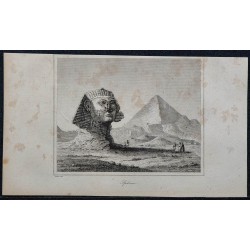 1839 - Sphinx et pyramide de Gizeh 