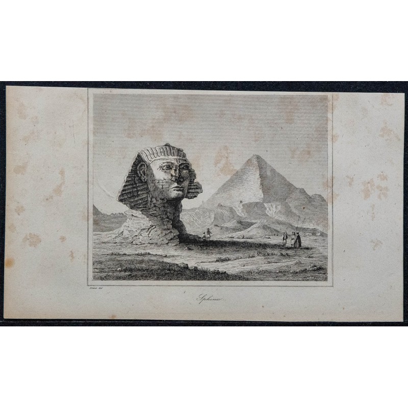 1839 - Sphinx et pyramide de Gizeh 1839 - Sphinx et pyramide de Gizeh