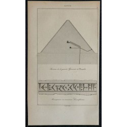 1839 - Plan de la Pyramide de Khéops à Gizeh 