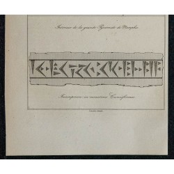 1839 - Plan de la Pyramide de Khéops à Gizeh 