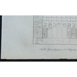 1839 - Table Généalogique d'Abydos 