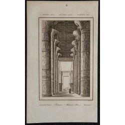 1839 - Intérieur du temple à Medinet Abou 