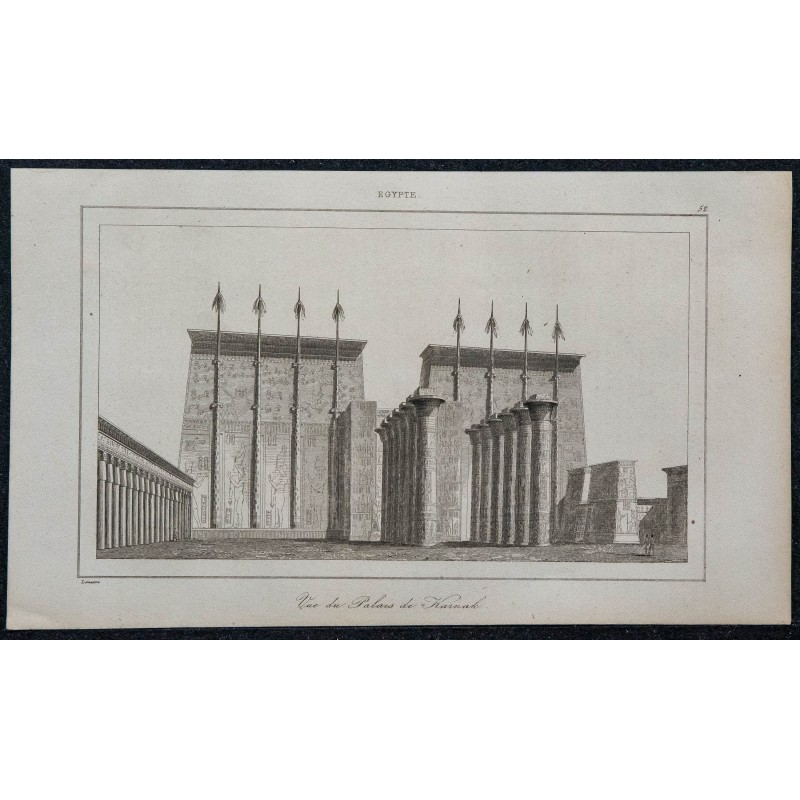 1839 -  Temple de Karnak en Égypte 