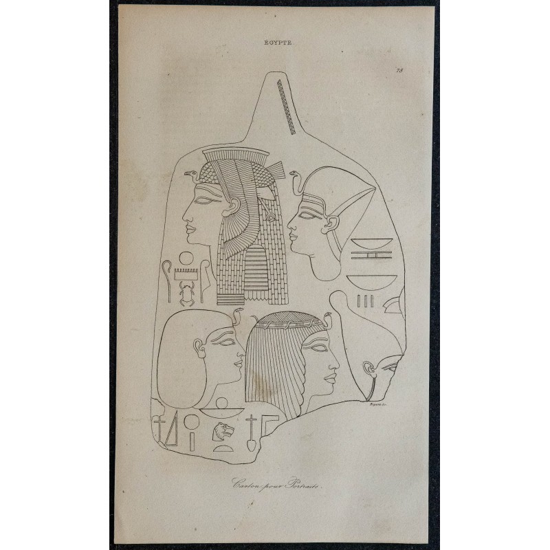 1839 - Carton pour portraits 