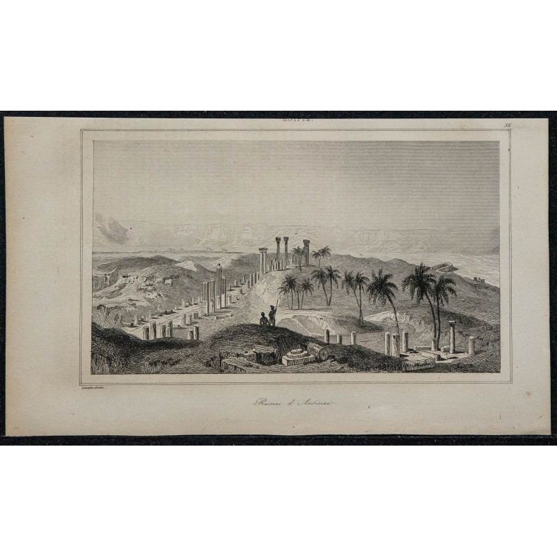 1839 - Ruines d'Antinoë (Antinoupolis) 1839 - Ruines d'Antinoë (Antinoupolis)