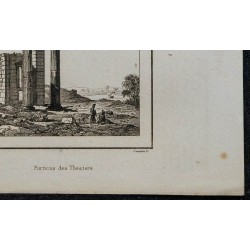 1839 - Portique du Théâtre à Antinoë (Antinoupolis) 