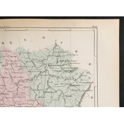 Gravure de 1855 - Carte du département de la Haute-Loire - 3